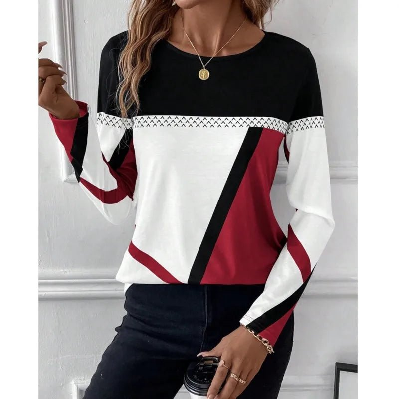 Dayna™ | Legeres Farbblock - T-Shirt - Finezo.de