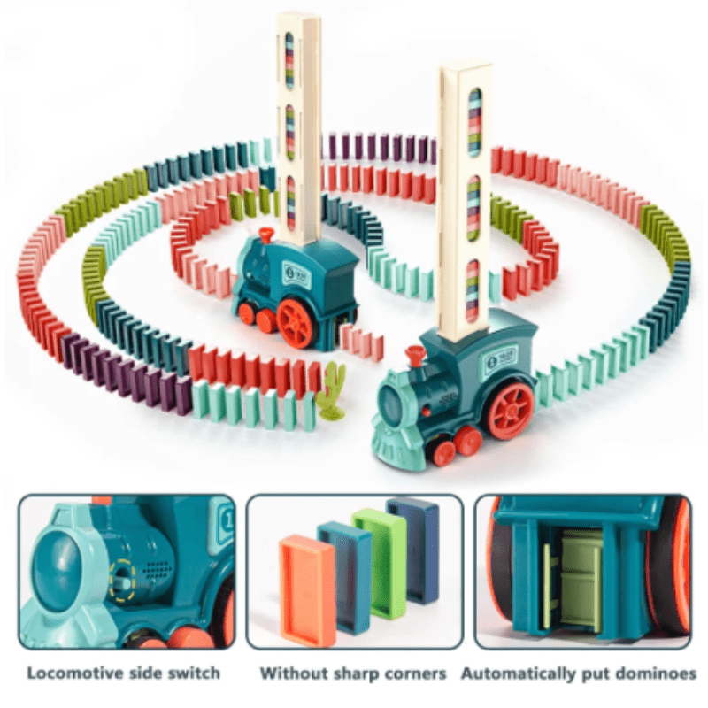 DominoTrain™ | Automatische Domino Legeset | 50% RABATT - Finezo.de