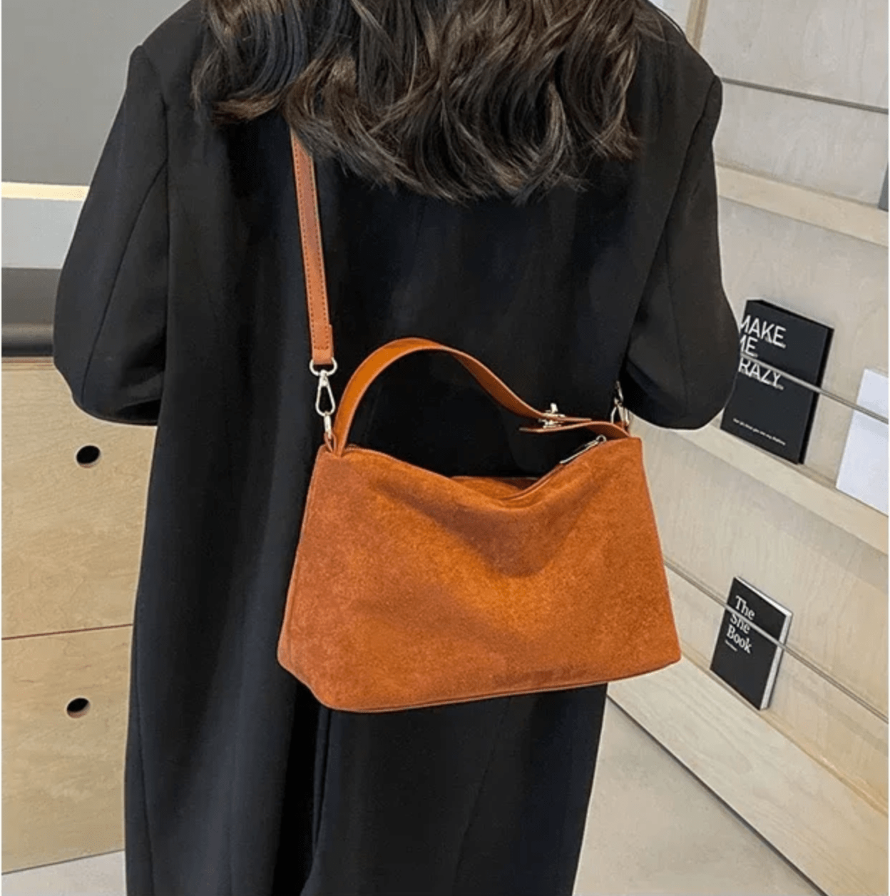 Élora™ | Schultertasche mit hoher Kapazität in einfarbig - Finezo.de