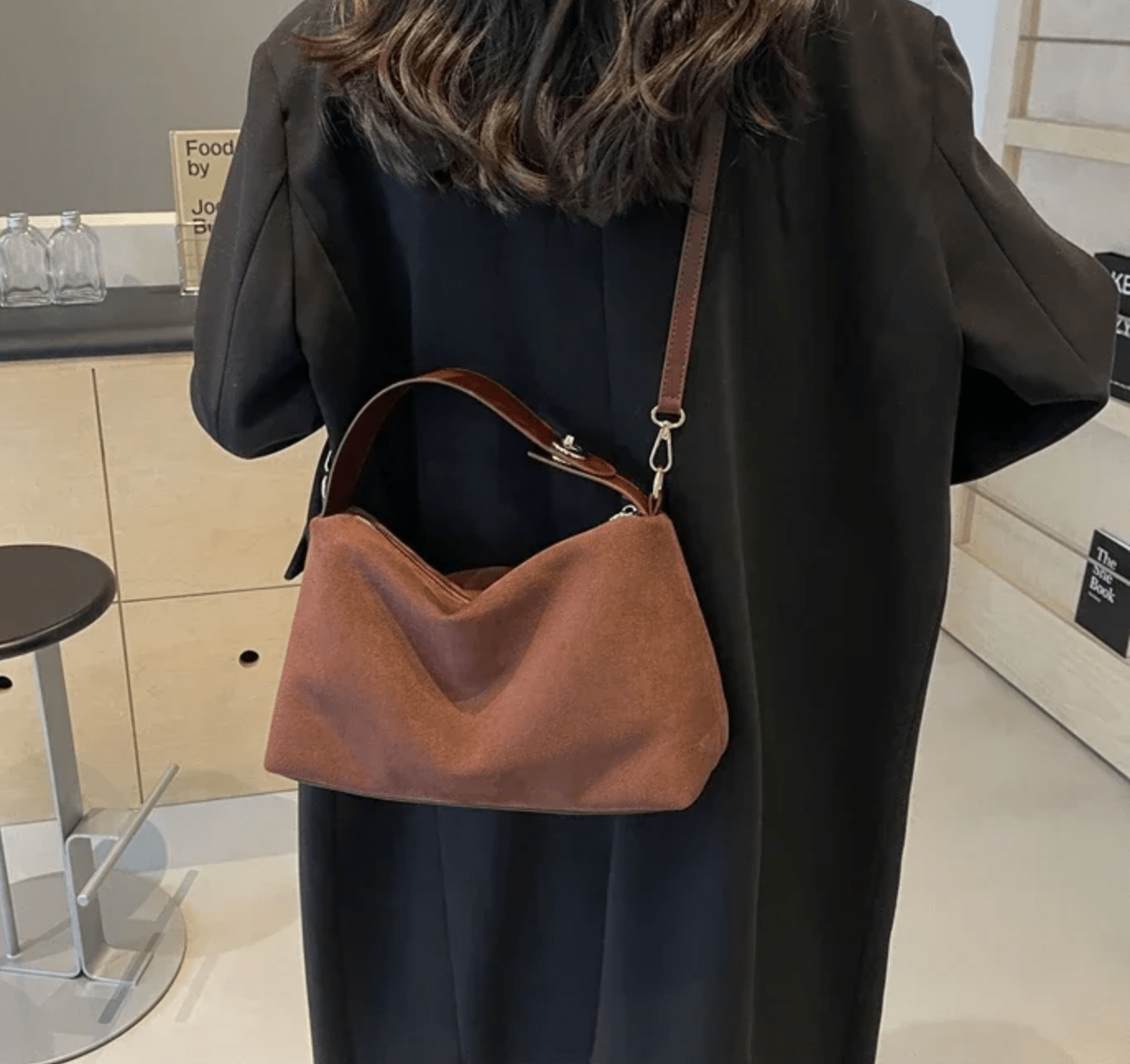 Élora™ | Schultertasche mit hoher Kapazität in einfarbig - Finezo.de