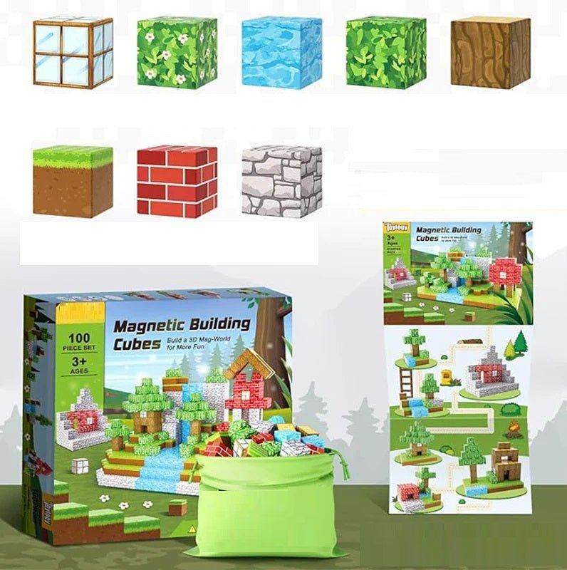 MagnetBuilder™ | Minecraft Thema DIY Magnetische Blöcke | 50% RABATT - Finezo.de