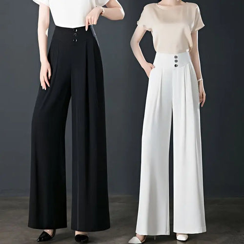 Finezo - Taillierte Hose mit weitem Bein