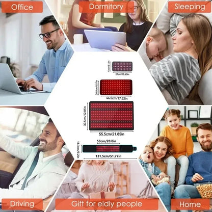 Redlight™ | Ihr täglicher Begleiter für mehr Entspannung – Flexibler Rot - & Infrarot - Lichtgürtel - Finezo.de