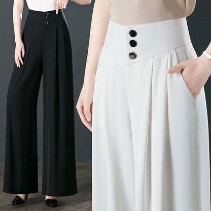 Finezo - Taillierte Hose mit weitem Bein