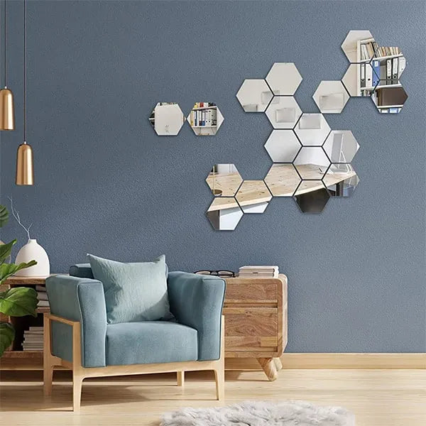 Hexmirror™ | Sechseck-Spiegel Wandaufkleber | 50% RABATT