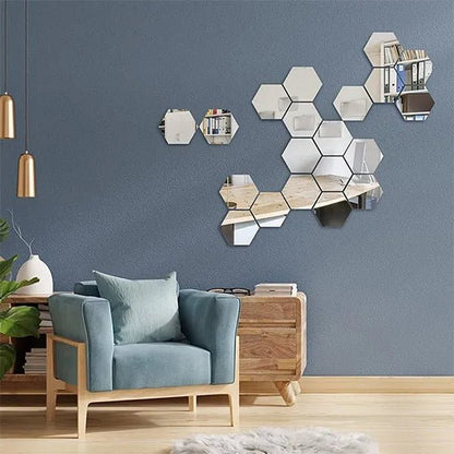 Hexmirror™ | Sechseck - Spiegel Wandaufkleber | 50% RABATT - Finezo.de