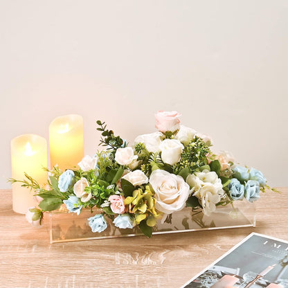 Leavess™ | Klare Blumenvase aus Acryl | 50% RABATT - Finezo.de