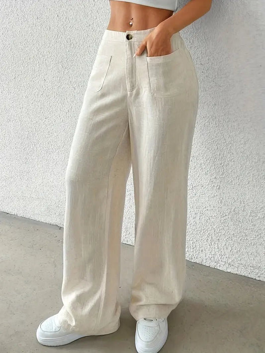 Evana | Atmungsaktive Leinenhose - Finezo.de