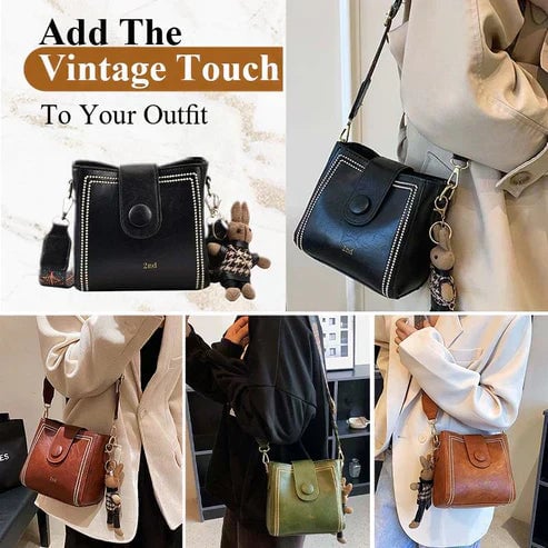 Rosa™ | Vintage Fashion Bag with Adjustable Wider Shoulder Strap | 505 RABATT