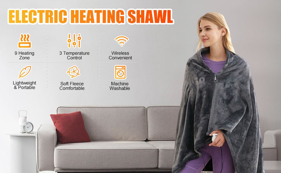 HeatWrap™ | Tragbarer USB beheizter Schal Decke | 50% RABATT - Finezo.de