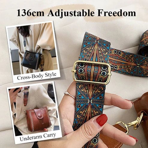 Rosa™ | Vintage Fashion Bag with Adjustable Wider Shoulder Strap | 505 RABATT