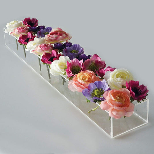 Leavess™ | Klare Blumenvase aus Acryl | 50% RABATT - Finezo.de