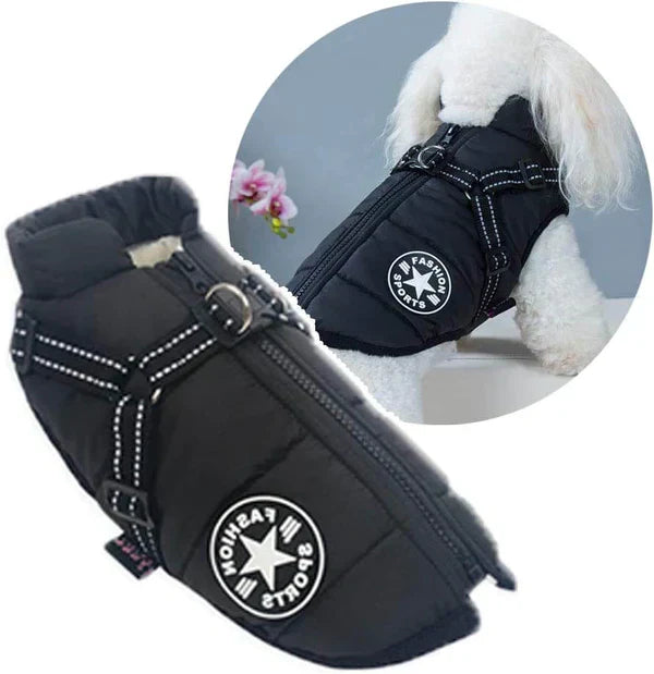 PawCoat™ | Winterjacke für Hunde mit integriertem Geschirr | 50% RABBAT