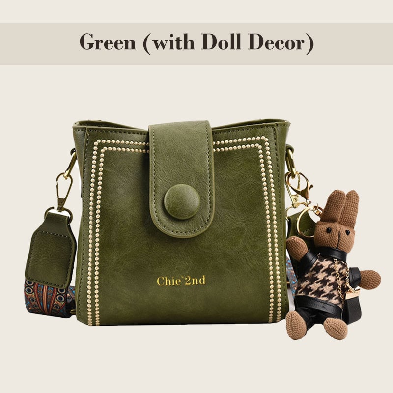 Rosa™ | Vintage Fashion Bag with Adjustable Wider Shoulder Strap | 505 RABATT