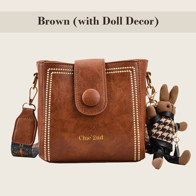Rosa™ | Vintage Fashion Bag with Adjustable Wider Shoulder Strap | 505 RABATT