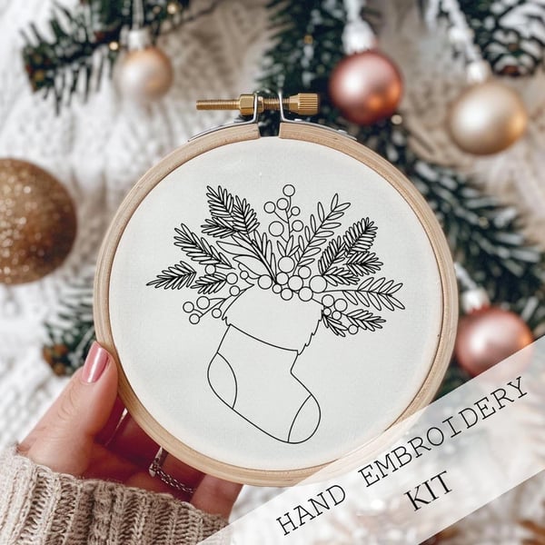 MerryStitch™ | Handgemaakte Weihnachts - Stickset für Anfänger - Finezo.de