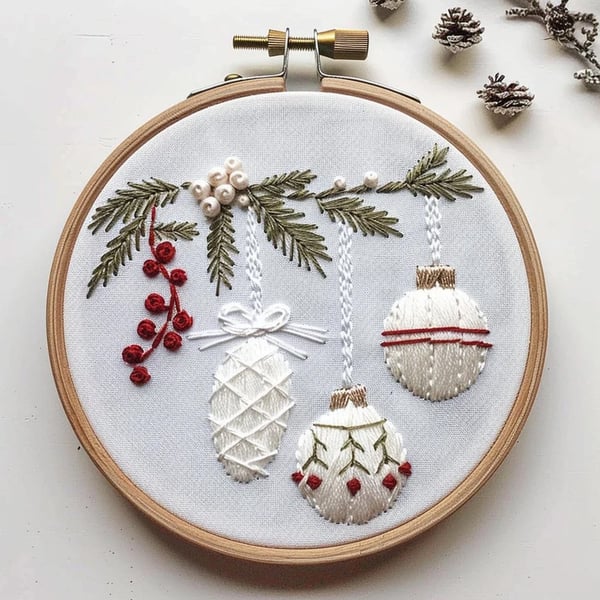 MerryStitch™ | Handgemaakte Weihnachts - Stickset für Anfänger - Finezo.de
