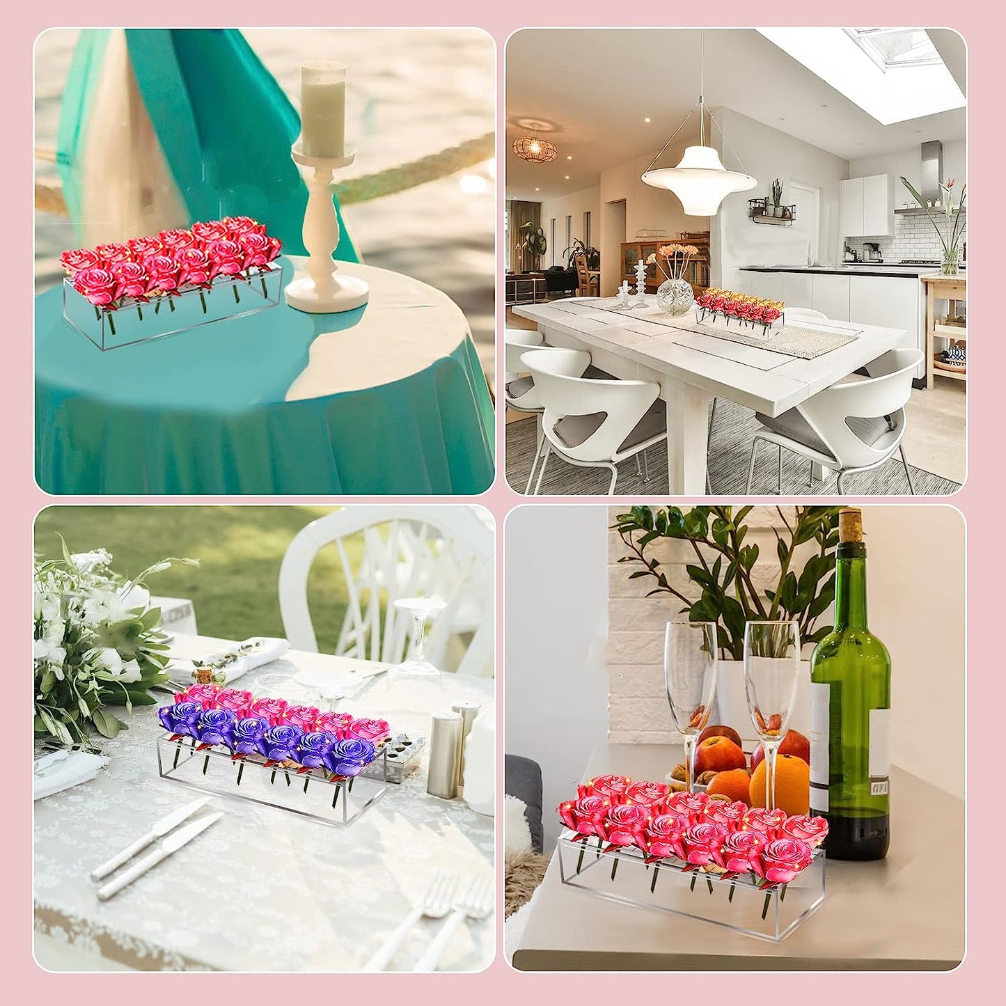 Leavess™ | Klare Blumenvase aus Acryl | 50% RABATT - Finezo.de