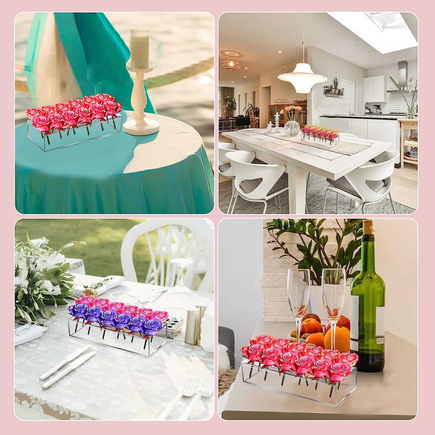 Leavess™ | Klare Blumenvase aus Acryl | 50% RABATT - Finezo.de
