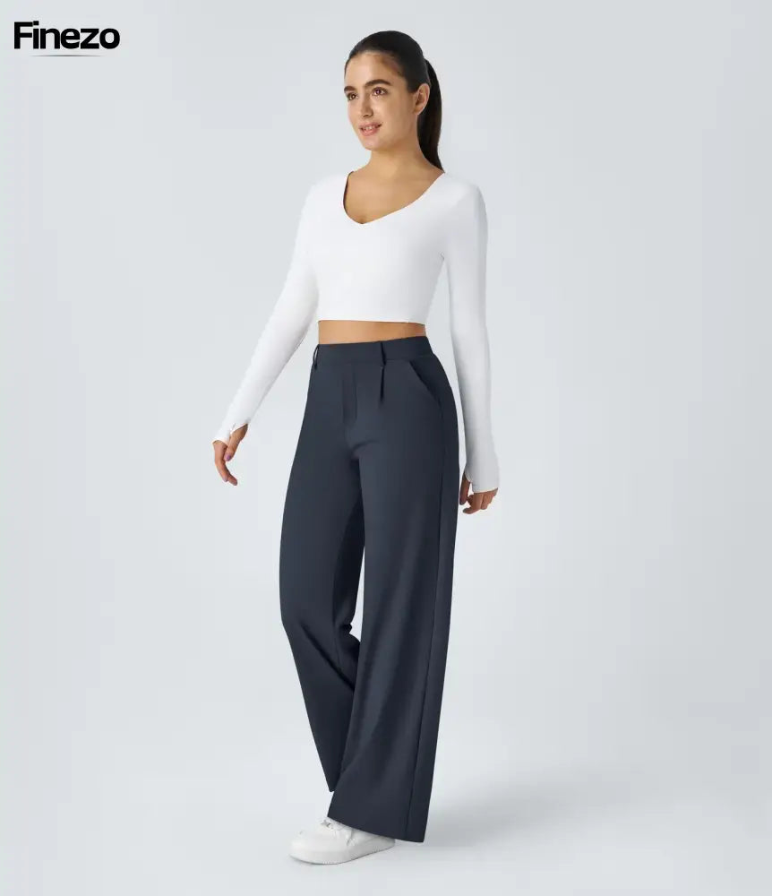 Finne™ - Weite Damenhose mit Hoher Taille