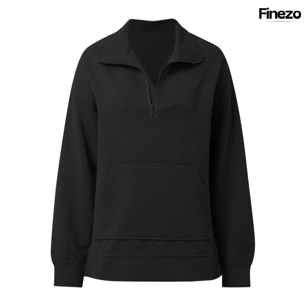 Flora™ | Oversized Zip - Pullover Sweater | 1+1 GRATIS - Finezo.de