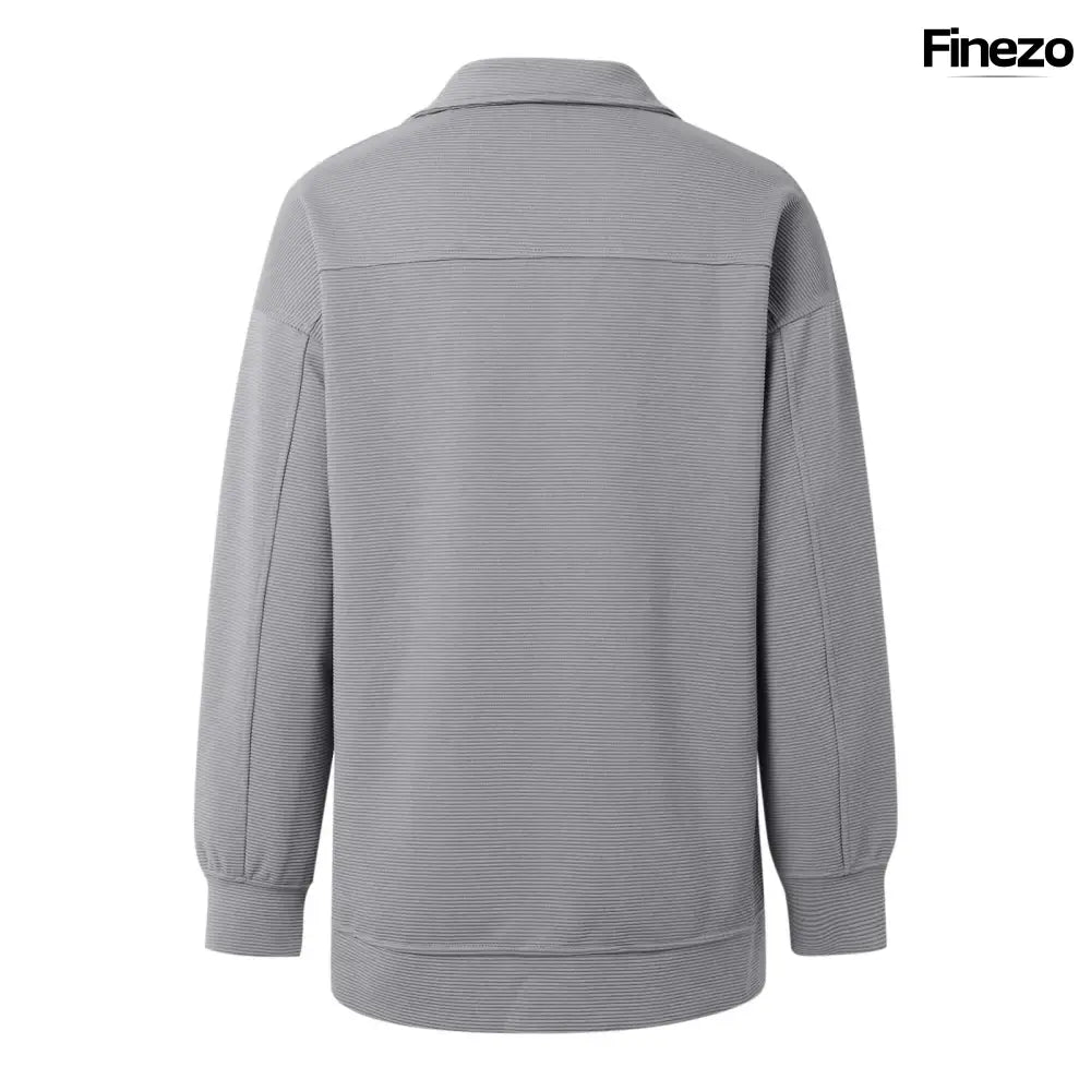 Flora™ | Oversized Zip - Pullover Sweater | 1+1 GRATIS - Finezo.de