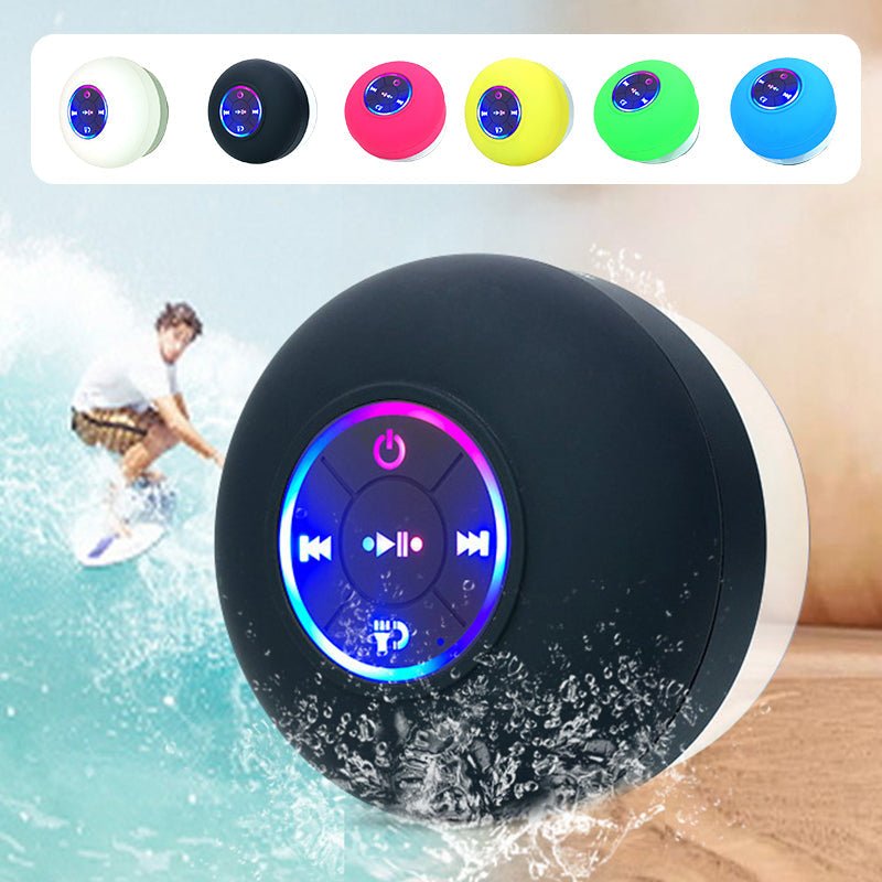 ShowePro™ | Mini Bluetooth - Duschlautsprecher mit LED - Licht - Finezo.de