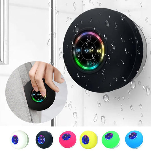 ShowePro™ | Mini Bluetooth - Duschlautsprecher mit LED - Licht - Finezo.de