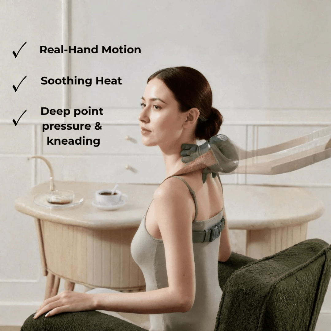 Finehand™ | Tragbarer Nacken - und Rückenmassagegerät - Finezo.de