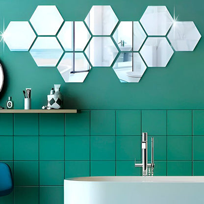 Hexmirror™ | Sechseck - Spiegel Wandaufkleber | 50% RABATT - Finezo.de