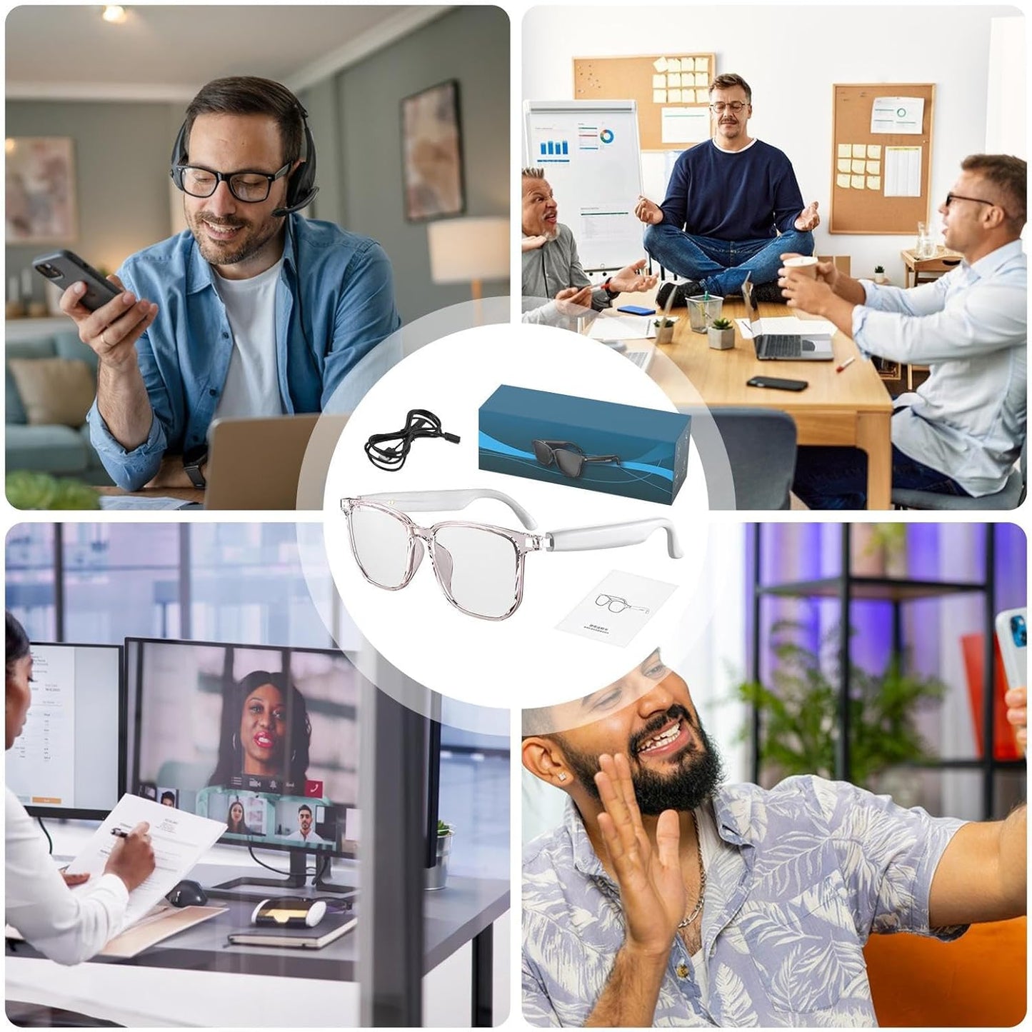 VisionSnap™ | Intelligente Alltagsbrille mit Übersetzung - Finezo.de