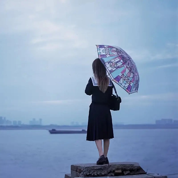 Farbenfroher Schutzschirm