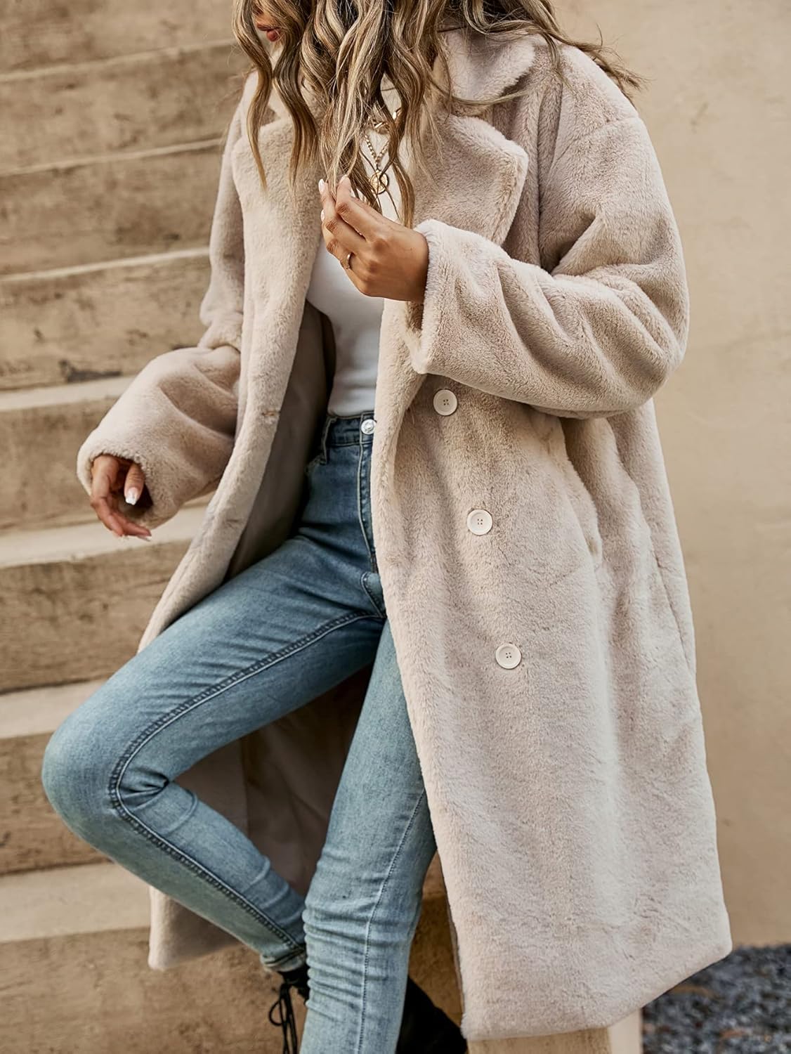 Juul™ | Kuscheliger Damen Teddy Mantel - 50% RABATT - Finezo.de