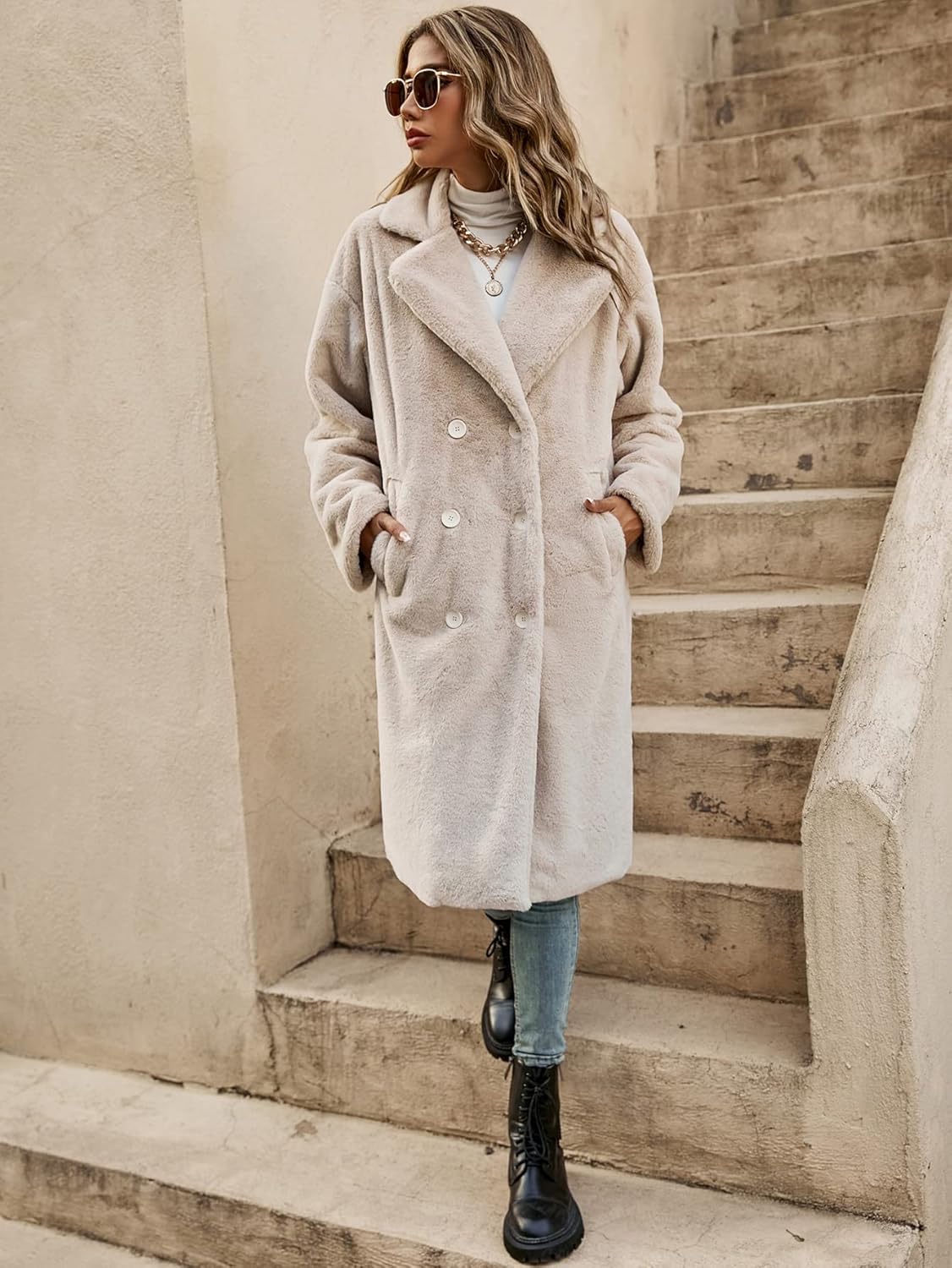 Juul™ | Kuscheliger Damen Teddy Mantel - 50% RABATT - Finezo.de