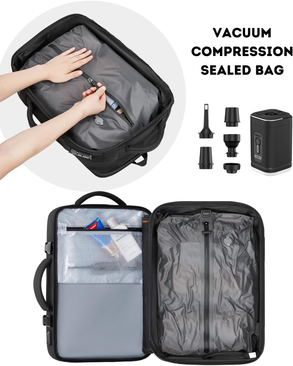 Komprimierbarer Reise - Rucksack - Finezo.de