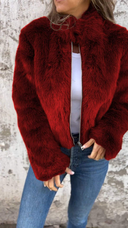 Sara | Flauschige Jacke - Finezo.de