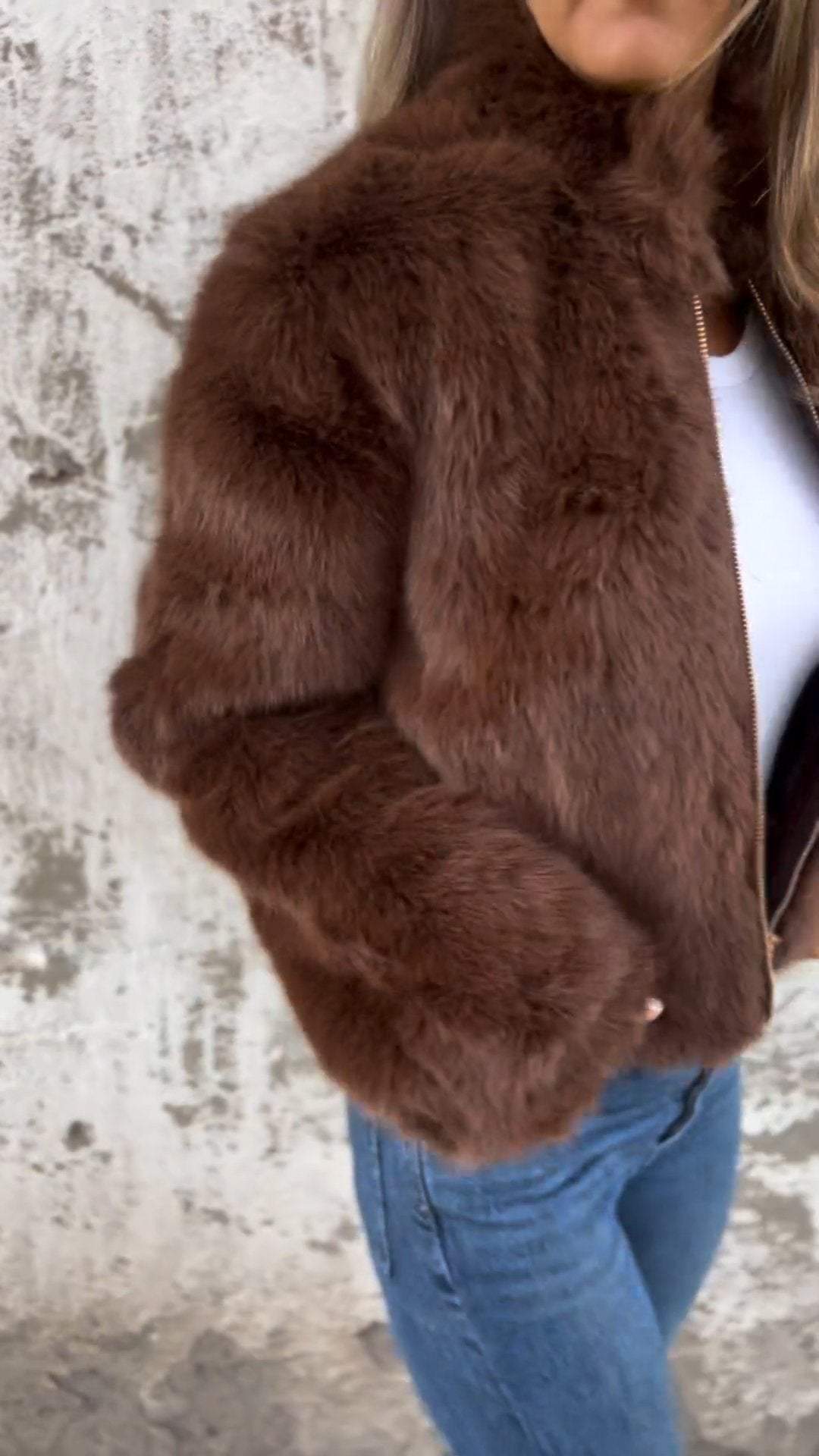 Sara | Flauschige Jacke - Finezo.de