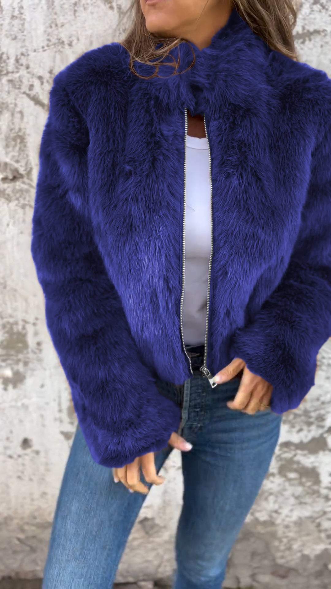 Sara | Flauschige Jacke - Finezo.de