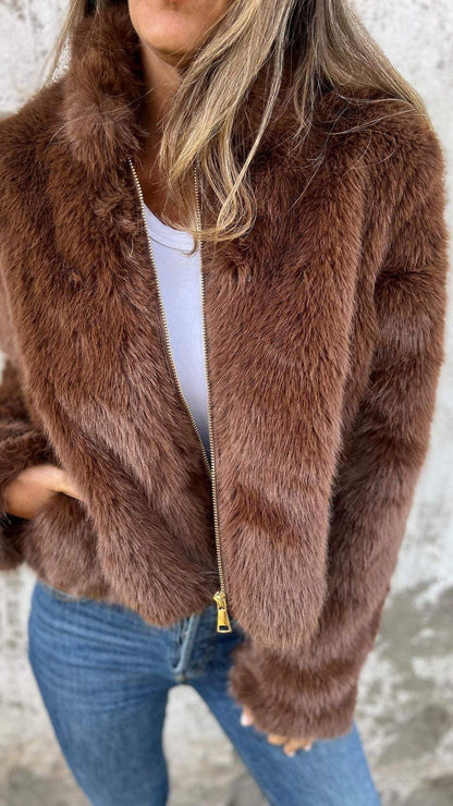 Sara | Flauschige Jacke - Finezo.de