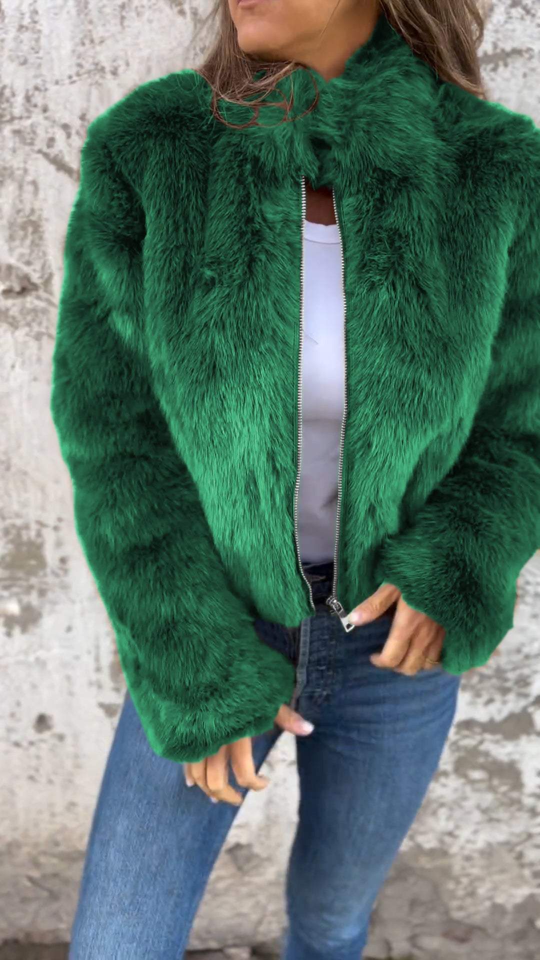 Sara | Flauschige Jacke - Finezo.de