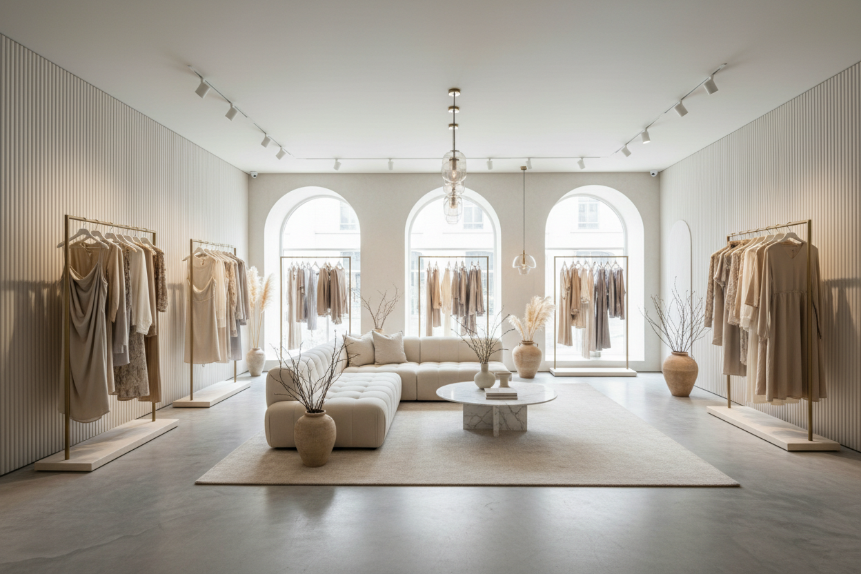 maak een home page achtegrond voor een fashion store