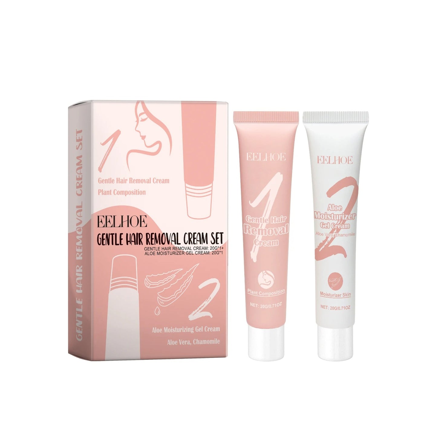 Schmerzlostes Haarentfernung Creme Set für Damen - Finezo.de