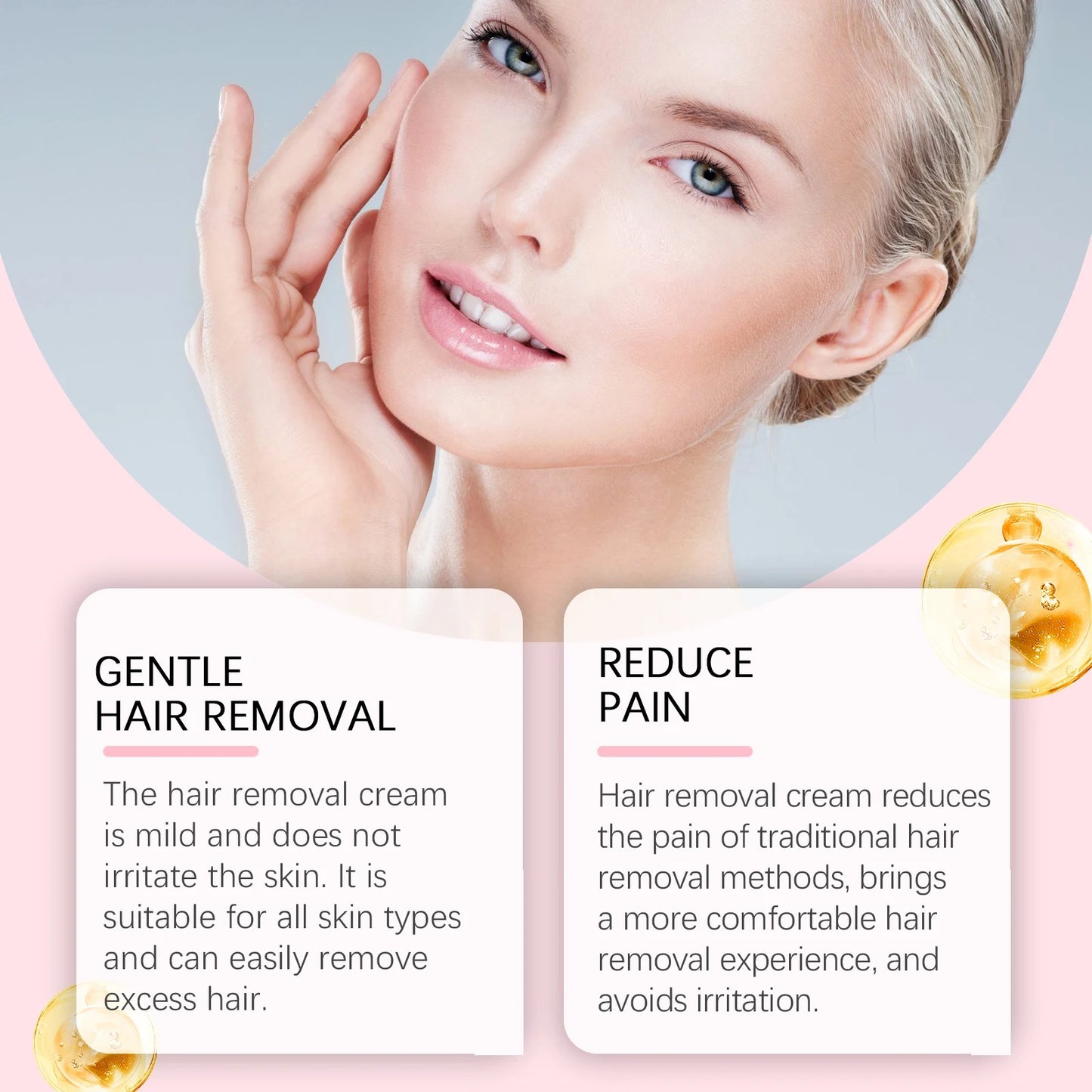 Schmerzlostes Haarentfernung Creme Set für Damen - Finezo.de