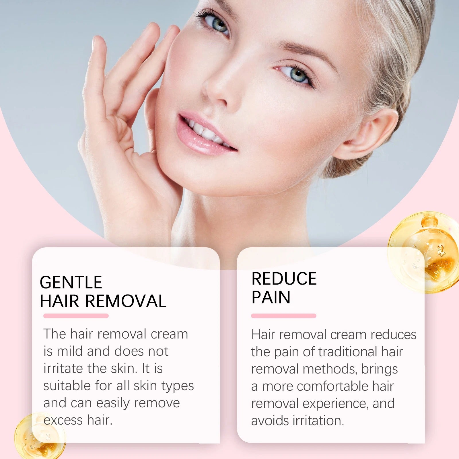 Schmerzlostes Haarentfernung Creme Set für Damen - Finezo.de