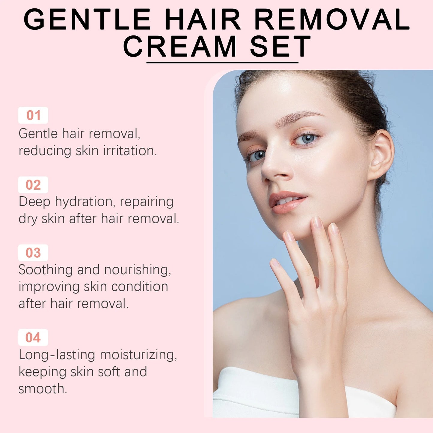 Schmerzlostes Haarentfernung Creme Set für Damen - Finezo.de