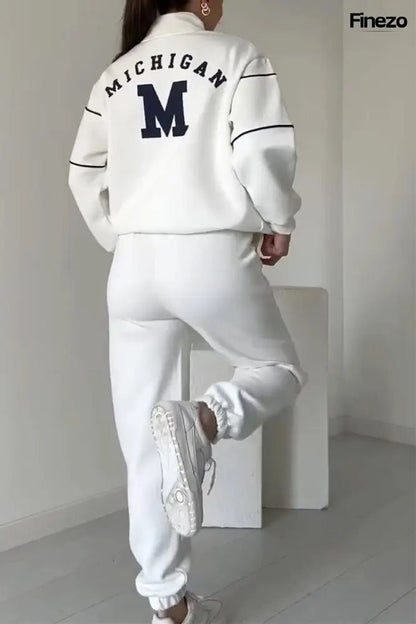 Marian™ | Bequeme Damen Zwei - Teilige Set mit Buchstabenprint | 1+2 GRATIS - Finezo.de