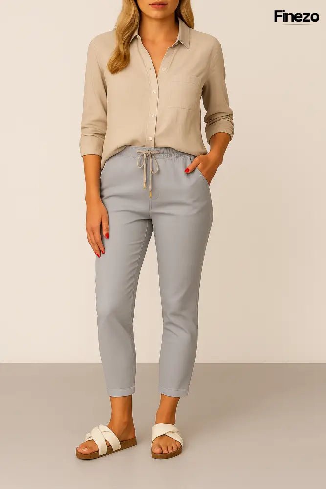 Marie™ | Schmale Freizeithose mit Kordelzug | 1+1 GRATIS - Finezo.de