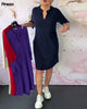 Marvelle™ | Stilvolle Einfarbige Kleid mit V-Ausschnitt | 50% RABATT