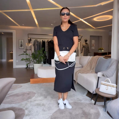 Noah™ | Elegantes V - Ausschnitt Top und Rock | 1+1 GRATIS - Finezo.de