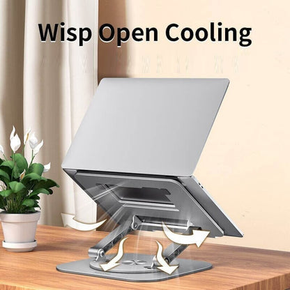 Flexistand™ | Verbessere Deinen Arbeitsplatz mit dem 360° drehbaren Laptop - und Tablet - Ständer | 50% RABATT - Finezo.de